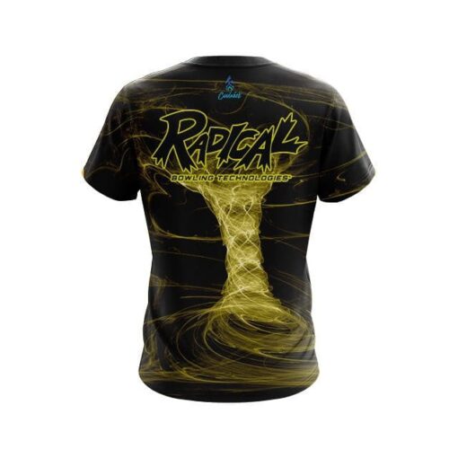 Radical Electrical Tornado Yellow CoolWick Bowling Jersey - Image 2