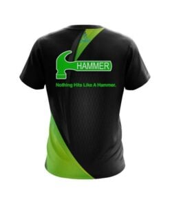 Alternative view of Hammer Carbon Green Swirl CoolWick Bowling Jersey