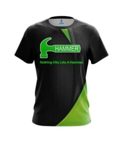 Hammer Carbon Green Swirl CoolWick Bowling Jersey