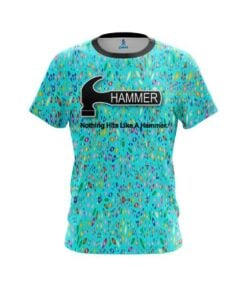 Hammer Kaleidoscope Teal CoolWick Bowling Jersey