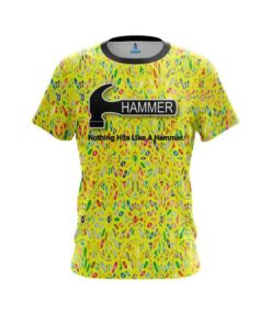 Hammer Kaleidoscope Yellow CoolWick Bowling Jersey