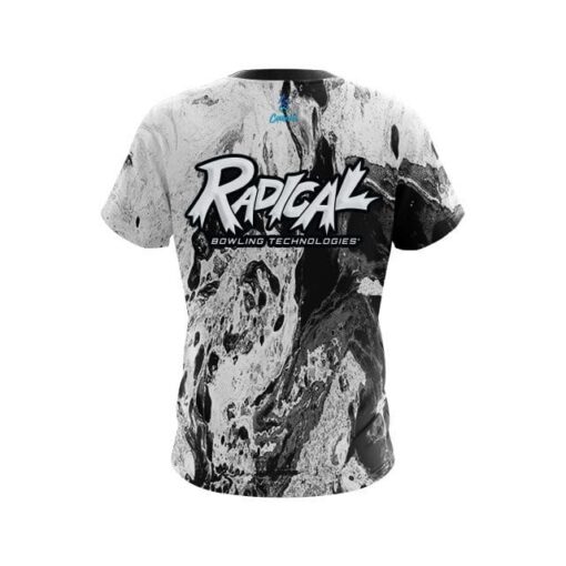 Radical Marble Black CoolWick Bowling Jersey - Image 2