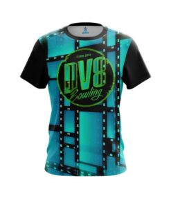 DV8 Movie Reel Aqua CoolWick Bowling Jersey