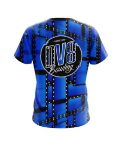 Alternative view of DV8 Movie Reel Blue CoolWick Bowling Jersey