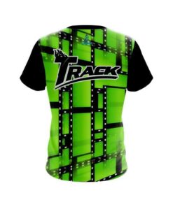 Alternative view of Track Movie Reel Green CoolWick Bowling Jersey