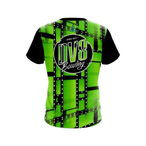 DV8 Movie Reel Green CoolWick Bowling Jersey - Image 2