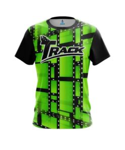 Track Movie Reel Green CoolWick Bowling Jersey