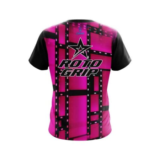 Roto Grip Movie Reel Pink CoolWick Bowling Jersey - Image 2