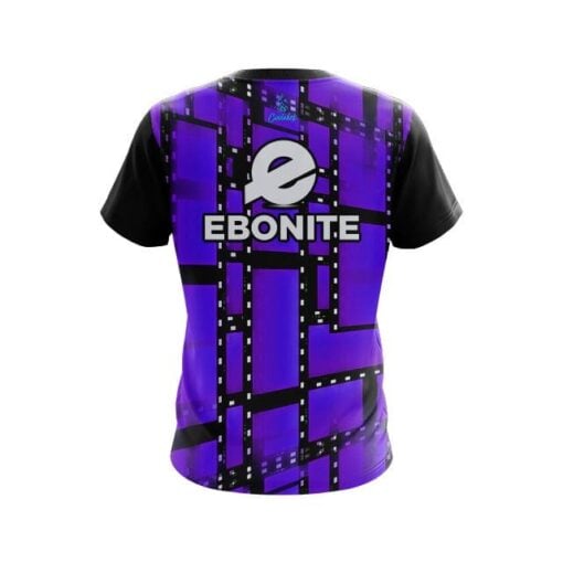Ebonite Movie Reel Purple CoolWick Bowling Jersey - Image 2