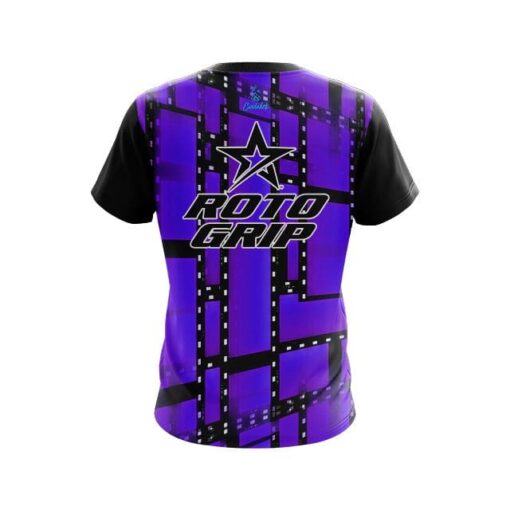 Roto Grip Movie Reel Purple CoolWick Bowling Jersey - Image 2