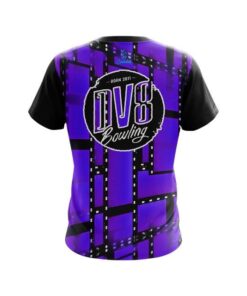 Alternative view of DV8 Movie Reel Purple CoolWick Bowling Jersey
