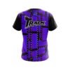 Track Movie Reel Purple CoolWick Bowling Jersey - Image 2