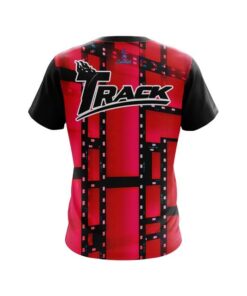 Alternative view of Track Movie Reel Red CoolWick Bowling Jersey