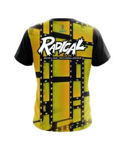 Alternative view of Radical Movie Reel Yellow CoolWick Bowling Jersey
