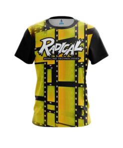 Radical Movie Reel Yellow CoolWick Bowling Jersey