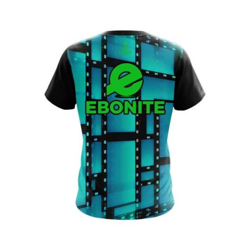 Ebonite Movie Reel Aqua CoolWick Bowling Jersey - Image 2