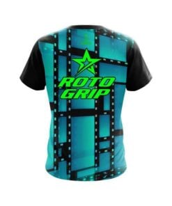 Alternative view of Roto Grip Movie Reel Aqua CoolWick Bowling Jersey