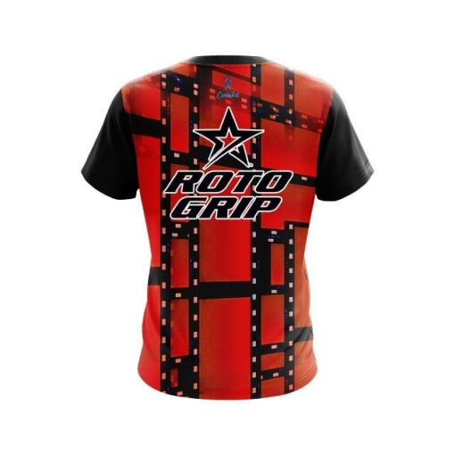 Roto Grip Movie Reel Orange CoolWick Bowling Jersey - Image 2