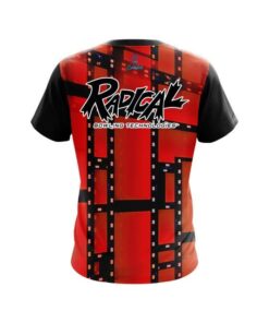 Alternative view of Radical Movie Reel Orange CoolWick Bowling Jersey