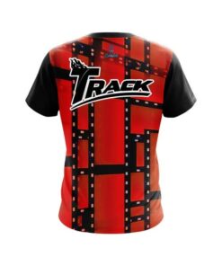 Alternative view of Track Movie Reel Orange CoolWick Bowling Jersey