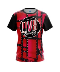 DV8 Men's Thug Performance Polo Bowling Shirt Dri-Fit Red 