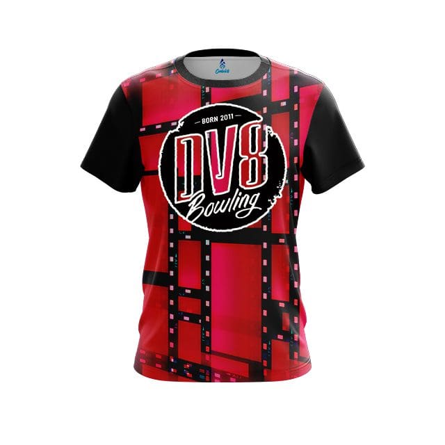 DV8 Movie Reel Red CoolWick Bowling Jersey