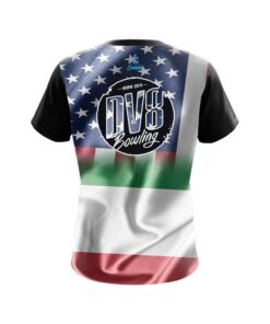 Alternative view of DV8 USA Italian Flag CoolWick Bowling Jersey