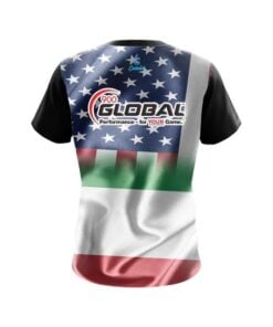 Alternative view of 900 Global USA Italian Flag CoolWick Bowling Jersey