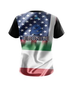 Alternative view of Ebonite USA Italian Flag CoolWick Bowling Jersey
