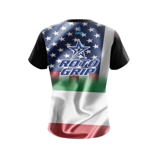 Roto Grip USA Italian Flag CoolWick Bowling Jersey - Image 2