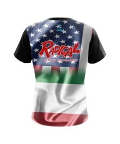 Alternative view of Radical USA Italian Flag CoolWick Bowling Jersey