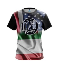 DV8 USA Italian Flag CoolWick Bowling Jersey