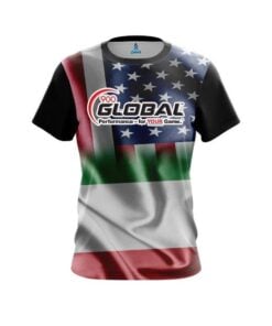 900 Global USA Italian Flag CoolWick Bowling Jersey