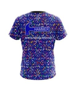 Alternative view of Hammer Kaleidoscope Blue CoolWick Bowling Jersey