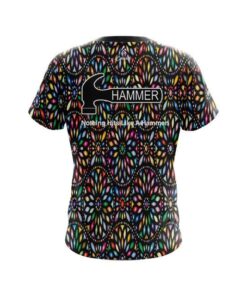 Alternative view of Hammer Kaleidoscope Black CoolWick Bowling Jersey