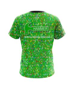 Alternative view of Hammer Kaleidoscope Lime CoolWick Bowling Jersey