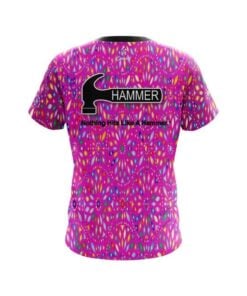 Alternative view of Hammer Kaleidoscope Pink CoolWick Bowling Jersey
