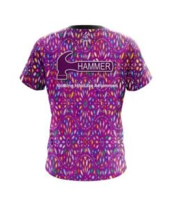 Alternative view of Hammer Kaleidoscope Purple CoolWick Bowling Jersey