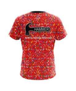 Alternative view of Hammer Kaleidoscope Red CoolWick Bowling Jersey
