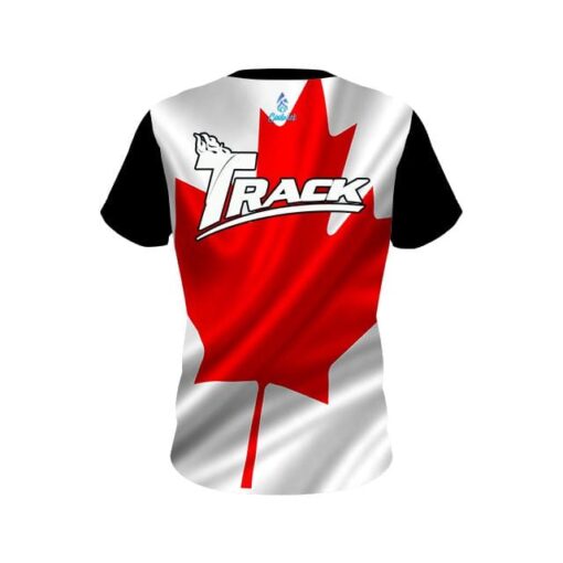 Track Canadian Flag CoolWick Bowling Jersey - Image 2
