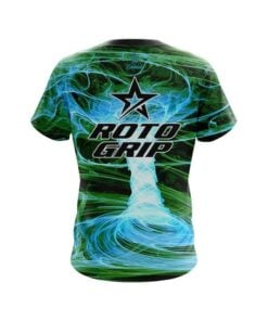 Alternative view of Roto Grip Electrical Tornado Green CoolWick Bowling Jersey