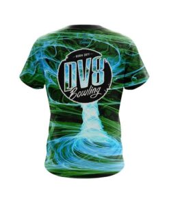 Alternative view of DV8 Electrical Tornado Green CoolWick Bowling Jersey