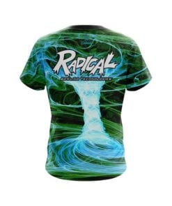 Alternative view of Radical Electrical Tornado Green CoolWick Bowling Jersey