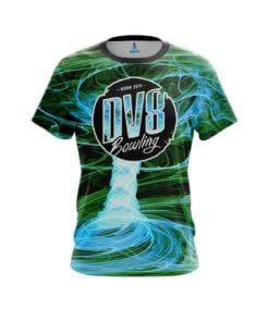 DV8 Electrical Tornado Green CoolWick Bowling Jersey