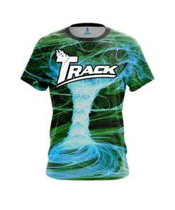 Track Electrical Tornado Green CoolWick Bowling Jersey