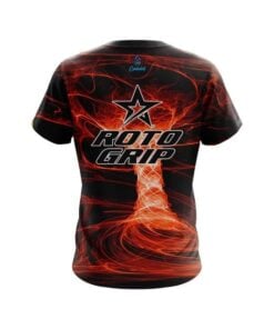 Alternative view of Roto Grip Electrical Tornado Orange CoolWick Bowling Jersey