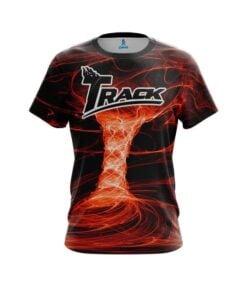 Track Electrical Tornado Orange CoolWick Bowling Jersey