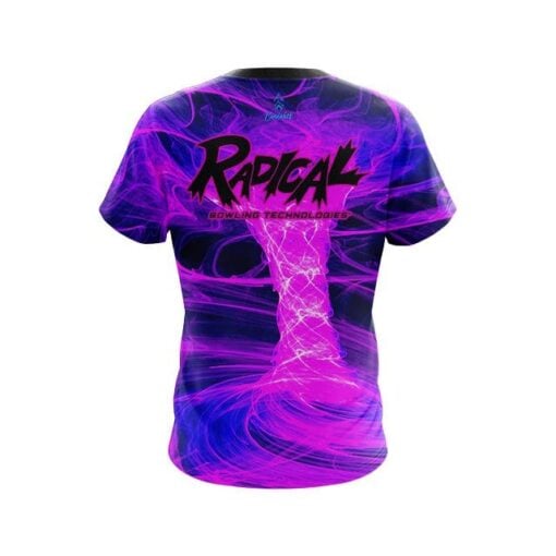 Radical Electrical Tornado Pink CoolWick Bowling Jersey - Image 2