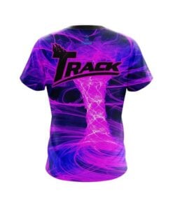 Alternative view of Track Electrical Tornado Pink CoolWick Bowling Jersey