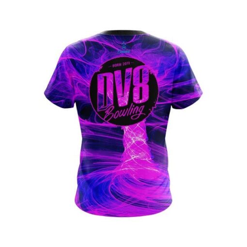 DV8 Electrical Tornado Pink CoolWick Bowling Jersey - Image 2